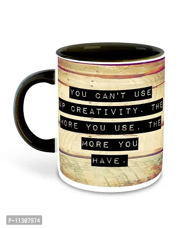 Whats Your Kick? (CSK) - Idea & Creativity Inspired Designer Printed Orange Ceramic Coffee |Tea | Milk Mug (Gift | Creativity | Motivational Quotes | Designer (Multi 12)-thumb2