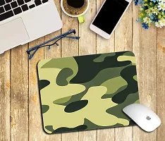 Whats Your Kick Army Theme/Army Design/Defence/Army Camouflage/Jai Hind Printed Mouse Pad/Designer Waterproof Coating Gaming Mouse Pad (Multi 10)-thumb1