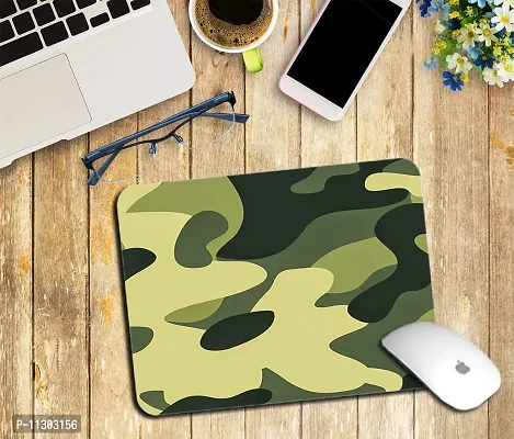 Whats Your Kick Army Theme/Army Design/Defence/Army Camouflage/Jai Hind Printed Mouse Pad/Designer Waterproof Coating Gaming Mouse Pad (Multi 10)-thumb2