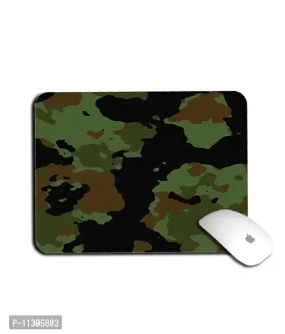 Whats Your Kick Army Theme/Army Design/Defence/Army Camouflage/Jai Hind Printed Mouse Pad/Designer Waterproof Coating Gaming Mouse Pad (Multi 14)-thumb0