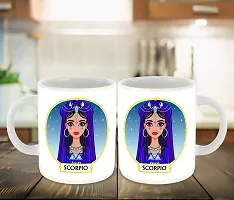 Whats Your Kick (CSK) - Zodiac Inspired Scorpio Printed White Inner Colour Ceramic Coffee Mug | Drink | Milk Cup - Best Gift | Zodiac, Scorpio, Horoscope (Multi 5)-thumb2