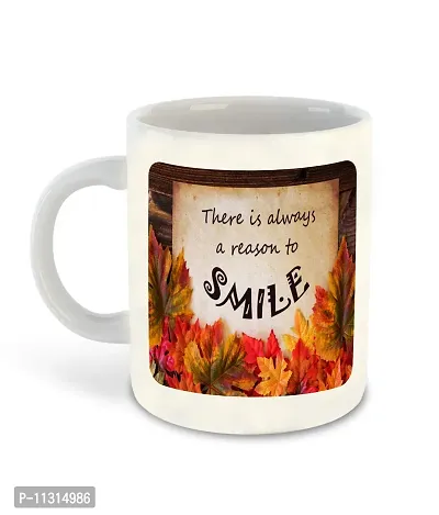 Whats Your Kick? (CSK) Smile Be Happy Inspiration Printed White Inner Colour Ceramic Coffee Mug- Motivation Quotes, Be Happy, Best Gift | Smile, Happy (Multi 16)-thumb2