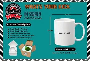 WHATS YOUR KICK (CSK - Cat Lover Inspiration Printed Black Ceramic Coffee Cup & Mug - Cat Design | Gift for Cat Lover | Cat Gift | Best Gift - D4-thumb3