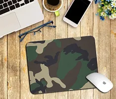 Whats Your Kick Army Theme/Army Design/Defence/Army Camouflage/Jai Hind Printed Mouse Pad/Designer Waterproof Coating Gaming Mouse Pad (Multi 13)-thumb1