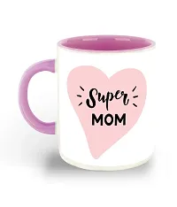 Whats Your Kick? (CSK) Sweet Mom, Best Mom Printed Pink Inner Colour Ceramic Coffee Mug- Gift for Mom, Gift for Cute Mom, Best Gift | Mothers Day, Unique Gifts (Multi 30)-thumb1