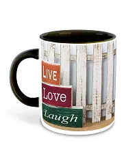 Whats Your Kick (CSK) - Live Love Laugh Inspired Designer Printed Black Ceramic Coffee |Tea |Milk Mug with Desky (Gift | Love |Laugh|Motivational Quotes |Hobby (Multi 13)-thumb1