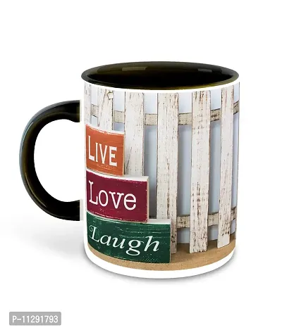 Whats Your Kick (CSK) - Live Love Laugh Inspired Designer Printed Black Ceramic Coffee |Tea |Milk Mug with Desky (Gift | Love |Laugh|Motivational Quotes |Hobby (Multi 13)-thumb2