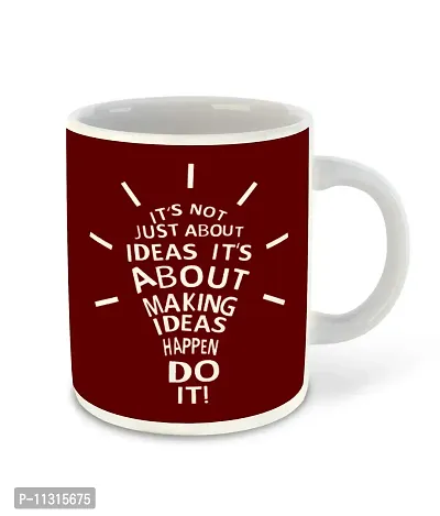 Whats Your Kick? (CSK) - Idea & Creativity Inspired Designer Printed Dark Green Ceramic Coffee |Tea | Milk Mug (Gift | Creativity | Motivational Quotes | Designer (Multi 14)