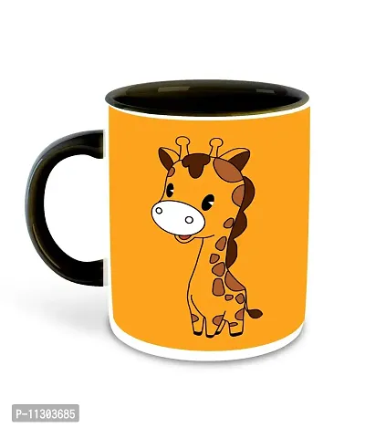 Whats Your Kick (CSK)-Animal Cartoons, Inspiration Printed Black Inner Colour Ceramic Coffee Mug- Funny, Cartoons, Best Gift | for Kids, Unique Gifts (Multi 36)-thumb2