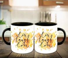 Whats Your Kick (CSK)- Live Love Laugh Inspired Designer Printed Black Ceramic Coffee |Tea |Milk Mug with Coaster (Gift | Love |Laugh|Motivational Quotes |Hobby (Multi 7)-thumb2