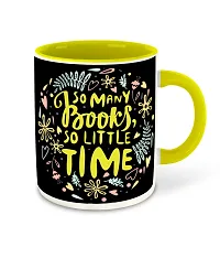 Whats Your Kick? (CSK) - Books Reading, Reader Inspired Designer Printed Yellow Ceramic Coffee |Tea | Milk Mug (Gift | Books | Motivational Quotes | Hobby (Multi 11)-thumb1