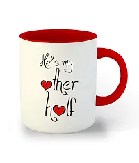 WHATS YOUR KICK (CSK|Love|Anniversary|Birthday|Couple|Valentine Sky Blue & Red Inner Colour Set of 2 Coffee Mug- Gift for Boyfriend, Gift for Girlfriend, Best Gift, Lover Gifts, (Design 20)-thumb4