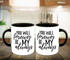 Whats Your Kick? (CSK) I Love You Inspiration Printed Black Inner Colour Ceramic Coffee & Tea Mug with Coaster- Love Quotes, Couples, Best Gift | Valentine Day, for Girl Friend, Boy Friend (Multi 3)-thumb2