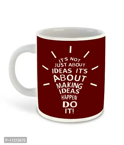 Whats Your Kick? (CSK) - Idea & Creativity Inspired Designer Printed Dark Green Ceramic Coffee |Tea | Milk Mug (Gift | Creativity | Motivational Quotes | Designer (Multi 14)-thumb2