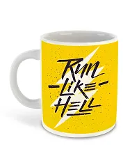 Whats Your Kick? (CSK) - Running Inspired Designer Printed White Ceramic Coffee |Tea | Milk Mug (Gift | Sports | Motivational Quotes | Hobby (Combo 9)-thumb1