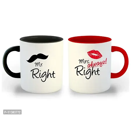 WHATS YOUR KICK (CSK|Love|Anniversary|Birthday|Couple|Valentine Black & Red Inner Colour Set of 2 Coffee Mug- Gift for Boyfriend, Gift for Girlfriend, Best Gift, Lover Gifts, (Design 22)-thumb0