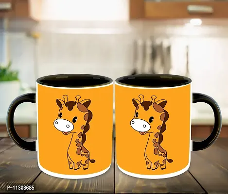 Whats Your Kick (CSK)-Animal Cartoons, Inspiration Printed Black Inner Colour Ceramic Coffee Mug- Funny, Cartoons, Best Gift | for Kids, Unique Gifts (Multi 36)-thumb3