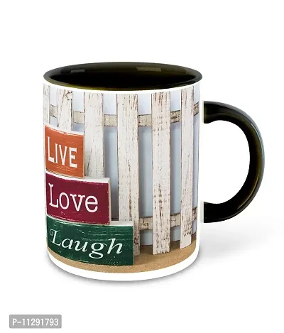 Whats Your Kick (CSK) - Live Love Laugh Inspired Designer Printed Black Ceramic Coffee |Tea |Milk Mug with Desky (Gift | Love |Laugh|Motivational Quotes |Hobby (Multi 13)