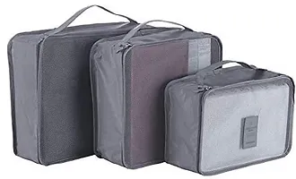 Everbuy Set of 6 Packing Cubes Travel Organizer (Grey)-thumb4