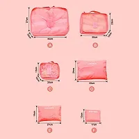 Everbuy? Set of 6 Packing Cubes Travel Organizer (Peach)-thumb3