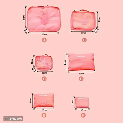 Everbuy? Set of 6 Packing Cubes Travel Organizer (Peach)-thumb4