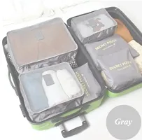 Everbuy Set of 6 Packing Cubes Travel Organizer (Grey)-thumb1