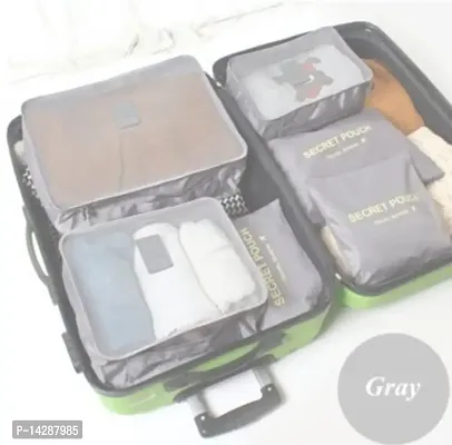 Everbuy Set of 6 Packing Cubes Travel Organizer (Grey)-thumb2