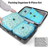 Everbuy Set of 6 Packing Cubes Travel Organizer (Sky Blue)-thumb3