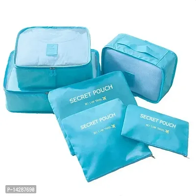 Everbuy Set of 6 Packing Cubes Travel Organizer (Sky Blue)