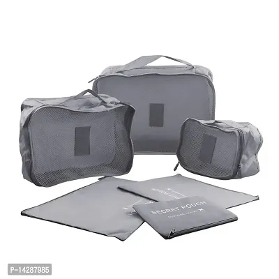 Everbuy Set of 6 Packing Cubes Travel Organizer (Grey)-thumb0