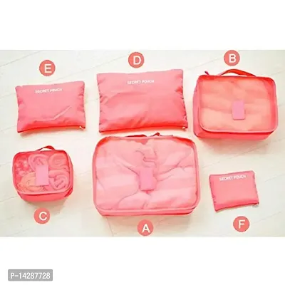 Everbuy? Set of 6 Packing Cubes Travel Organizer (Peach)-thumb3