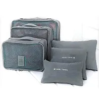 Everbuy Set of 6 Packing Cubes Travel Organizer (Grey)-thumb2