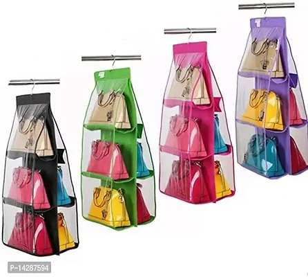 primil 6 Pocket Foldable Hanging Purse Handbag Organizer for Storage  Organizer MULTI - Price in India | Flipkart.com