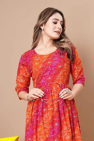 Stylish A-Line Rayon Kurti For Women