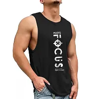 Stylish Black Printed Vest For Men Pack of 2-thumb1