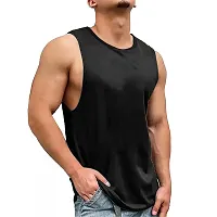 Classic Cotton Printed Gym Vest for Men, Pack of 2-thumb1