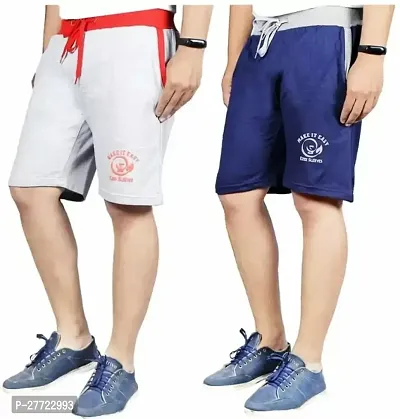 Multicoloured Combo Shorts pack of 2 for men