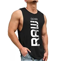 Stylish Black Printed Vest For Men Pack of 2-thumb1