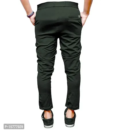 Classic Polyester Solid Casual Trousers for Men, Pack of 2-thumb3