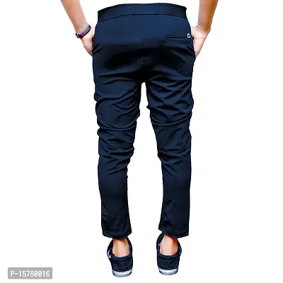 Classic Polyester Solid Casual Trousers for Men, Pack of 2-thumb4