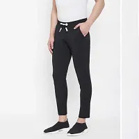 Stylish Cotton Blend Solid Track Pant-thumb1