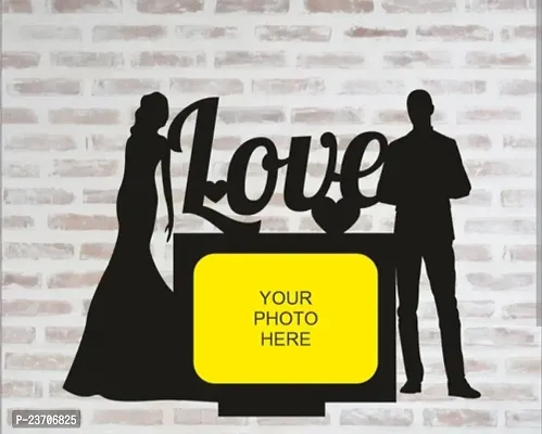 Love You More Engagement Wedding Party Favors Acrylic Black