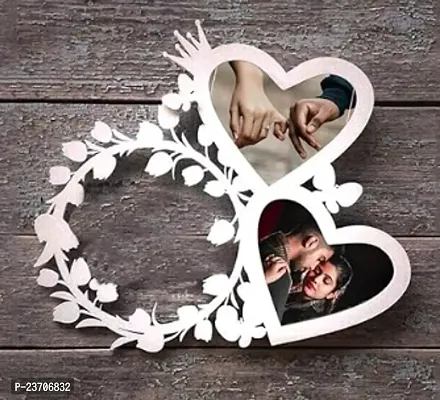 Heart Table Top Mdf Photo Frame Perfect For Couple Room