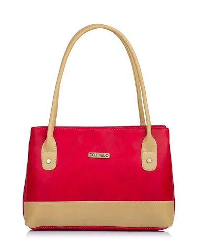 Elegant Self Pattern PU Handbags For Women