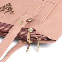 Stylish Women Sana Spacious Faux Leather Handbag Light Pink Medium-thumb4