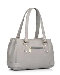 Stylish Women Nightingale Faux Leather Handbag Grey Large-thumb2
