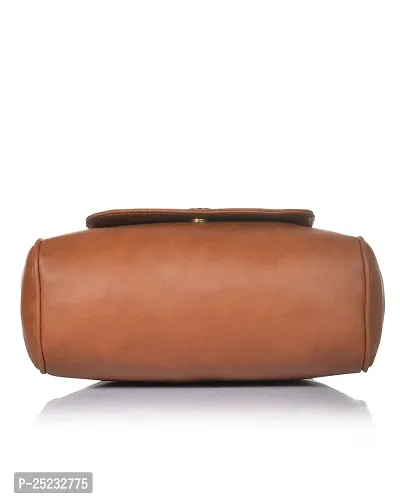 Stylish Women Jennie Faux Leather Handbag Tan Medium-thumb5