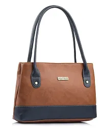 Stylish Women Zara Faux Leather Handbag Tan Medium-thumb1