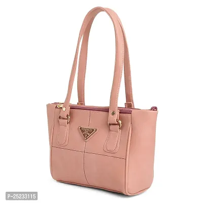 Stylish Women Sana Spacious Faux Leather Handbag Light Pink Medium-thumb3