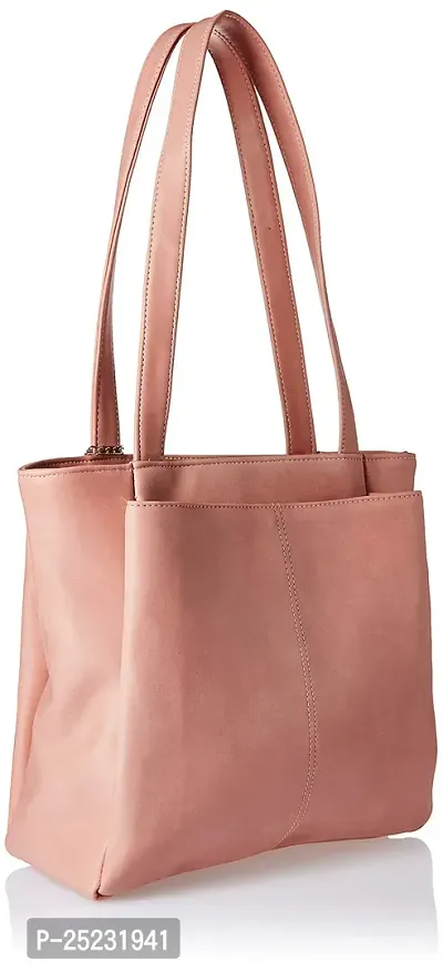 Stylish Women Florence Faux Leather Handbag Light Pink Large-thumb2